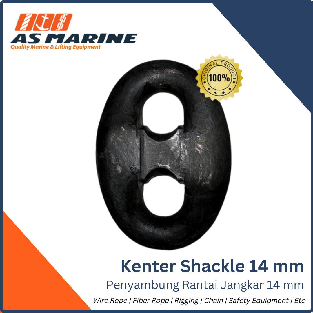 Kenter Shackle / Alat Sambung Rantai Jangkar 14 mm